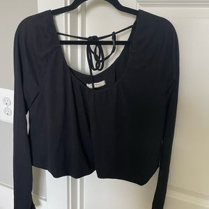 Black free people flowy shirt